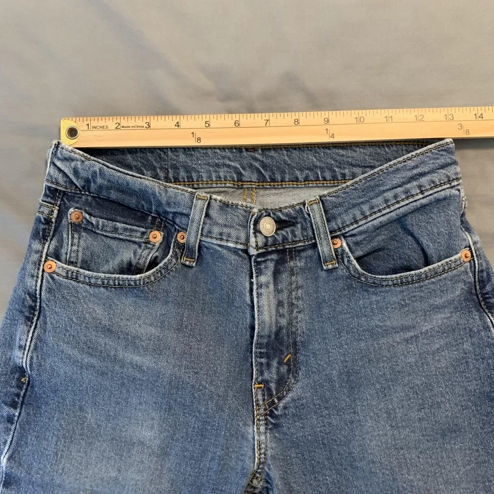 Levis 514‎ Jeans Mens 28x30 Blue Denim Straight Fit Stretch Medium Wash